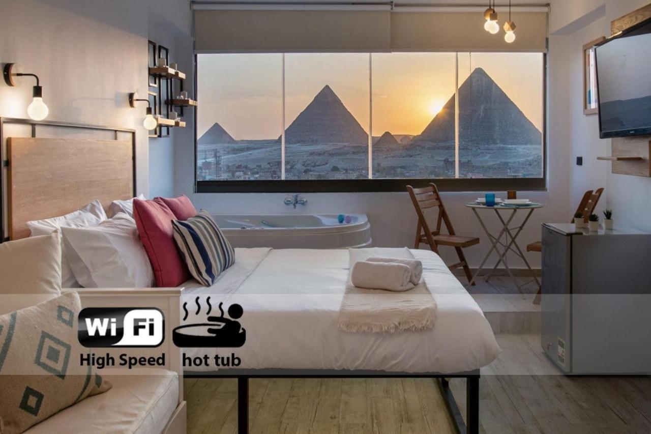 Jacuzzi By The Historic Giza Pyramids - Apartment 4 El El Cairo Exterior foto